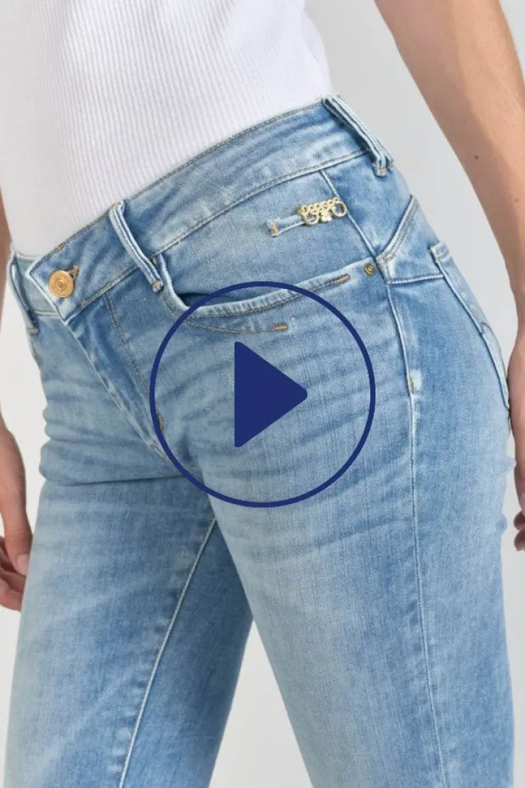 Femme Le Temps des Cerises Coupe Slim-Flip Pulp Slim Jeans Bleu N°4