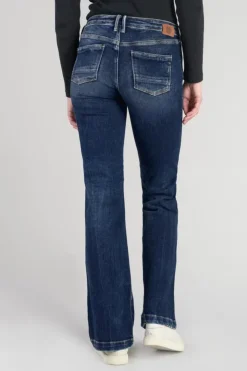 Femme Le Temps des Cerises Coupe Flare / Bootcut-Foch Flare Jeans Destroy Bleu N°2