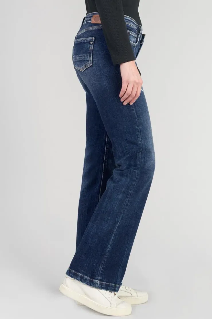 Femme Le Temps des Cerises Coupe Flare / Bootcut-Foch Flare Jeans Destroy Bleu N°2