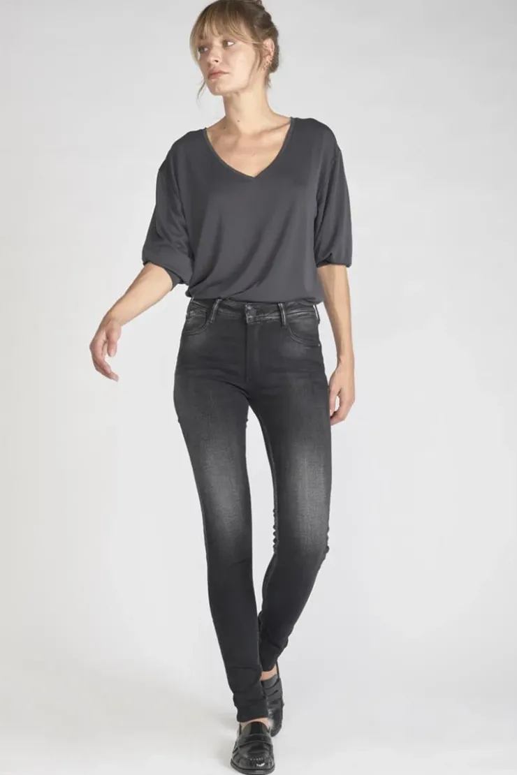 Femme Le Temps des Cerises Coupe Slim-Foley Pulp Slim Taille Haute Jeans Noir N°1