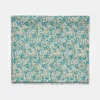 Femme Le Temps des Cerises Écharpes & Foulards-Foulard Jadida A Motif Fleuri Bleu Et Vert