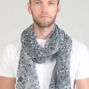 Homme Le Temps des Cerises Écharpes & Foulards-Foulard Rimor Bleu Nuit