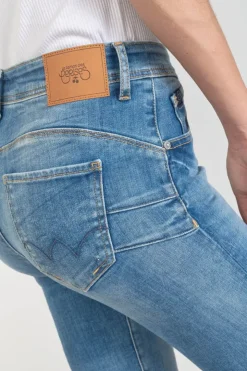 Femme Le Temps des Cerises Coupe Regular-Foxe Pulp Regular Taille Haute Jeans Bleu N°4