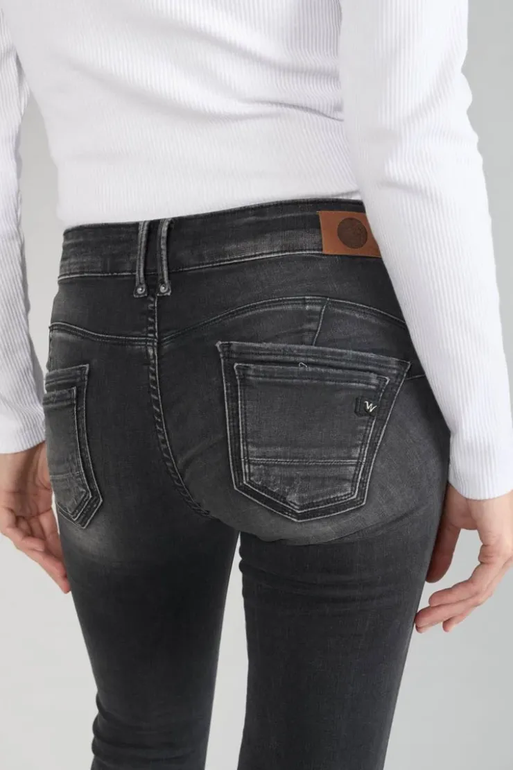 Femme Le Temps des Cerises Coupe Slim-Geos Pulp Slim 7/8Eme Jeans Destroy Noir N°1