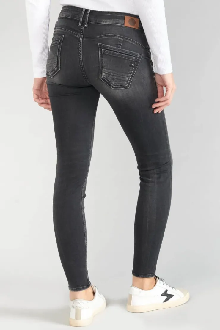 Femme Le Temps des Cerises Coupe Slim-Geos Pulp Slim 7/8Eme Jeans Destroy Noir N°1