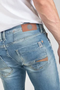 Homme Le Temps des Cerises Coupe Adjusted-Ginier 700/11 Adjusted Jeans Destroy Bleu N°4
