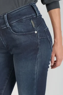 Femme Le Temps des Cerises Coupe Slim-Gush Ultra Pulp Slim 7/8Eme Jeans Bleu-Noir N°1