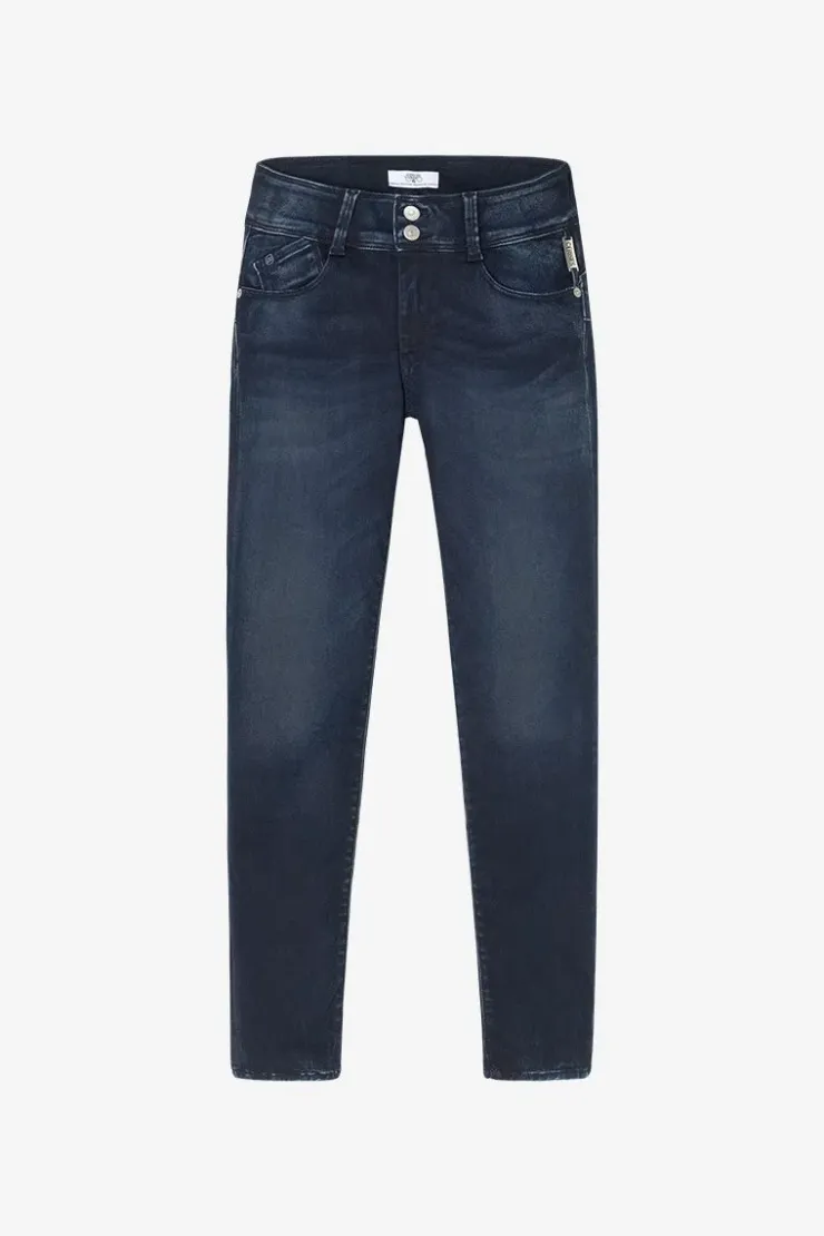 Femme Le Temps des Cerises Coupe Slim-Gush Ultra Pulp Slim 7/8Eme Jeans Bleu-Noir N°1