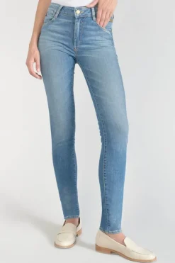 Femme Le Temps des Cerises Coupe Slim-Houp Pulp Slim Taille Haute Jeans Bleu N°3