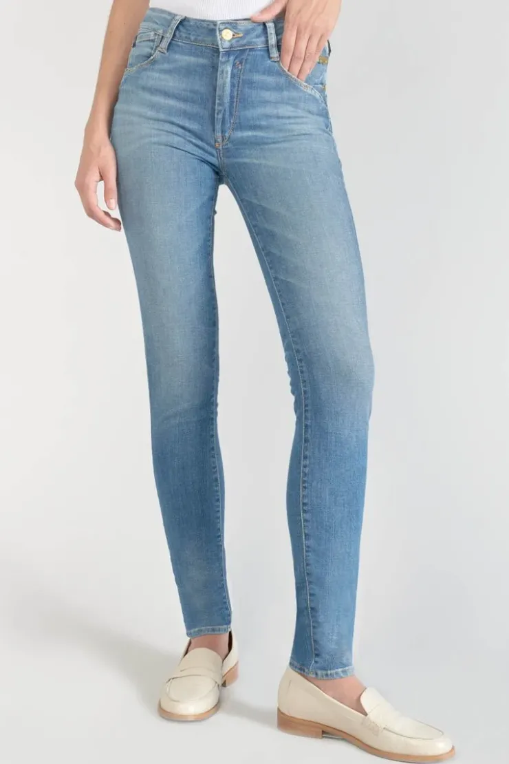 Femme Le Temps des Cerises Coupe Slim-Houp Pulp Slim Taille Haute Jeans Bleu N°3