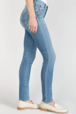 Femme Le Temps des Cerises Coupe Slim-Houp Pulp Slim Taille Haute Jeans Bleu N°3