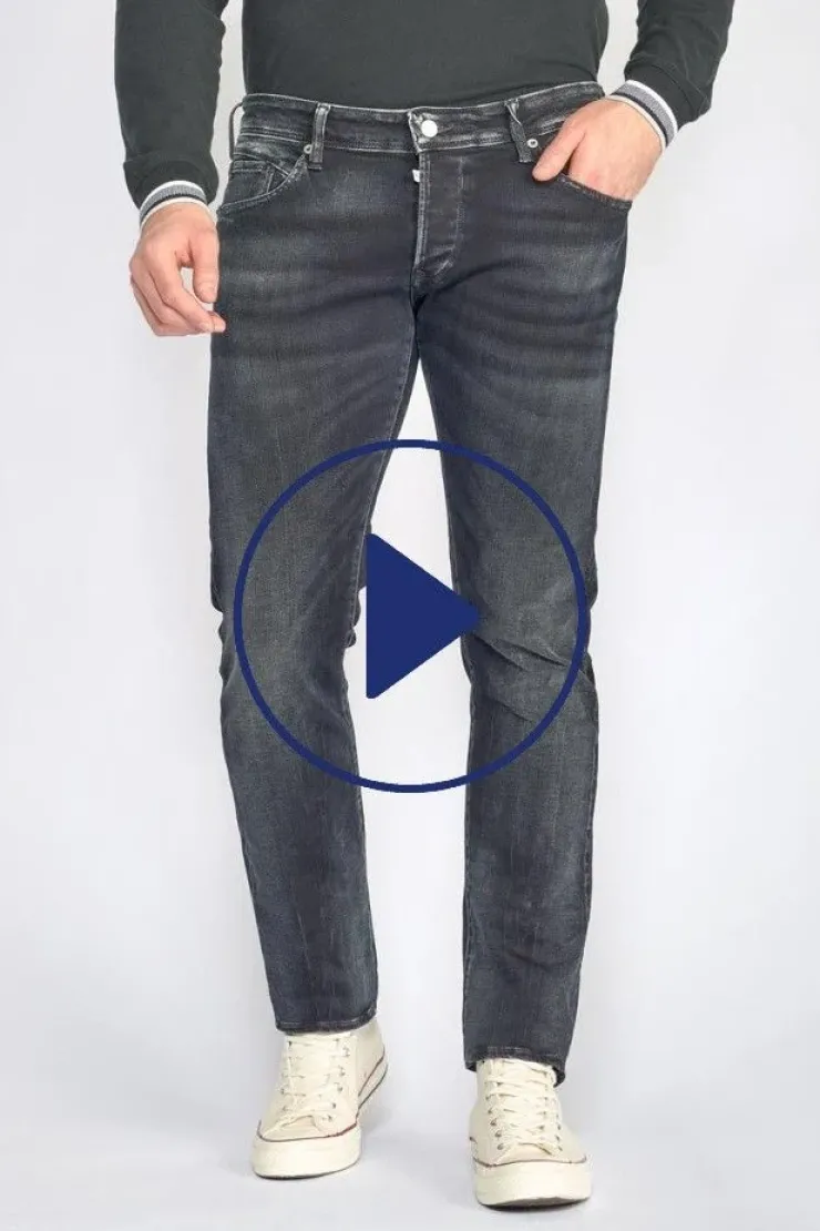 Homme Le Temps des Cerises Coupe Regular Confort-Jugando 800/12 Regular Jeans Bleu-Noir N°2