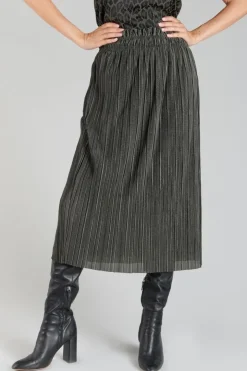 Femme Le Temps des Cerises Shorts & Jupes-Jupe Longue Karoli Kaki