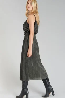 Femme Le Temps des Cerises Shorts & Jupes-Jupe Longue Karoli Kaki