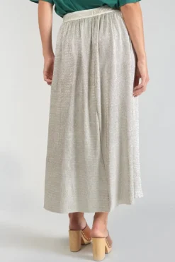 Femme Le Temps des Cerises Shorts & Jupes-Jupe Longue Latoba Argentee