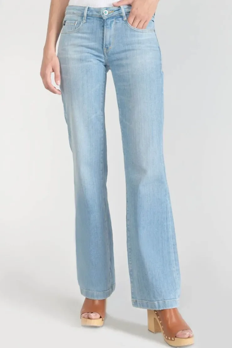 Femme Le Temps des Cerises Coupe Flare / Bootcut-Kadi Flare Jeans Bleu N°5