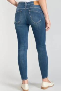 Femme Le Temps des Cerises Coupe Slim-Kirr Pulp Slim Taille Haute 7/8Eme Jeans Bleu N°3