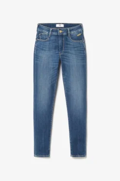 Femme Le Temps des Cerises Coupe Slim-Kirr Pulp Slim Taille Haute 7/8Eme Jeans Bleu N°3