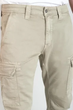 Homme Le Temps des Cerises Pantalons & Chinos-Koge Army Jogg Tapered Arque Beige