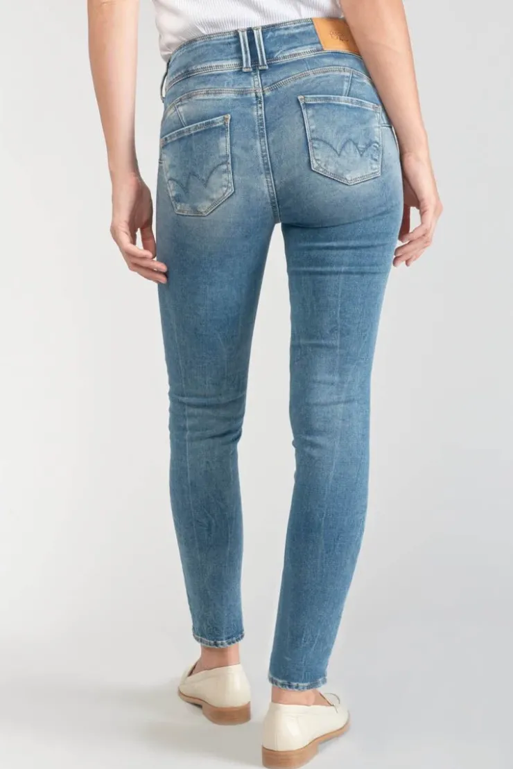 Femme Le Temps des Cerises Coupe Slim-Luri Ultra Pulp Slim Taille Haute 7/8Eme Jeans Bleu N°4