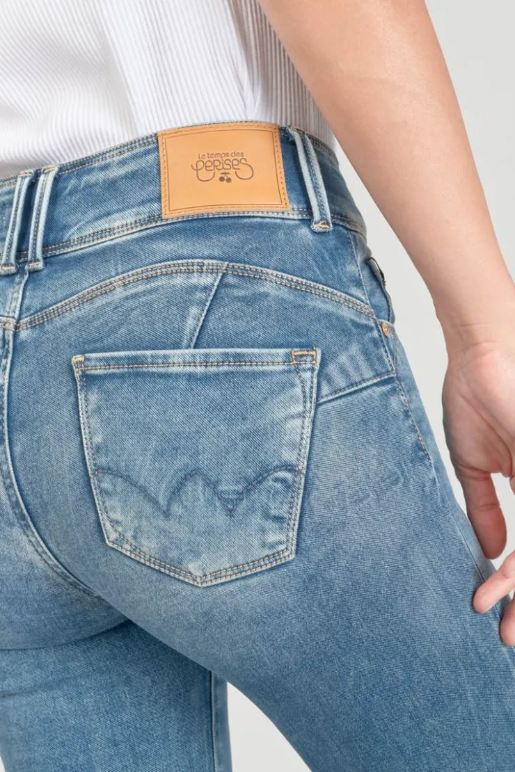 Femme Le Temps des Cerises Coupe Slim-Luri Ultra Pulp Slim Taille Haute 7/8Eme Jeans Bleu N°4