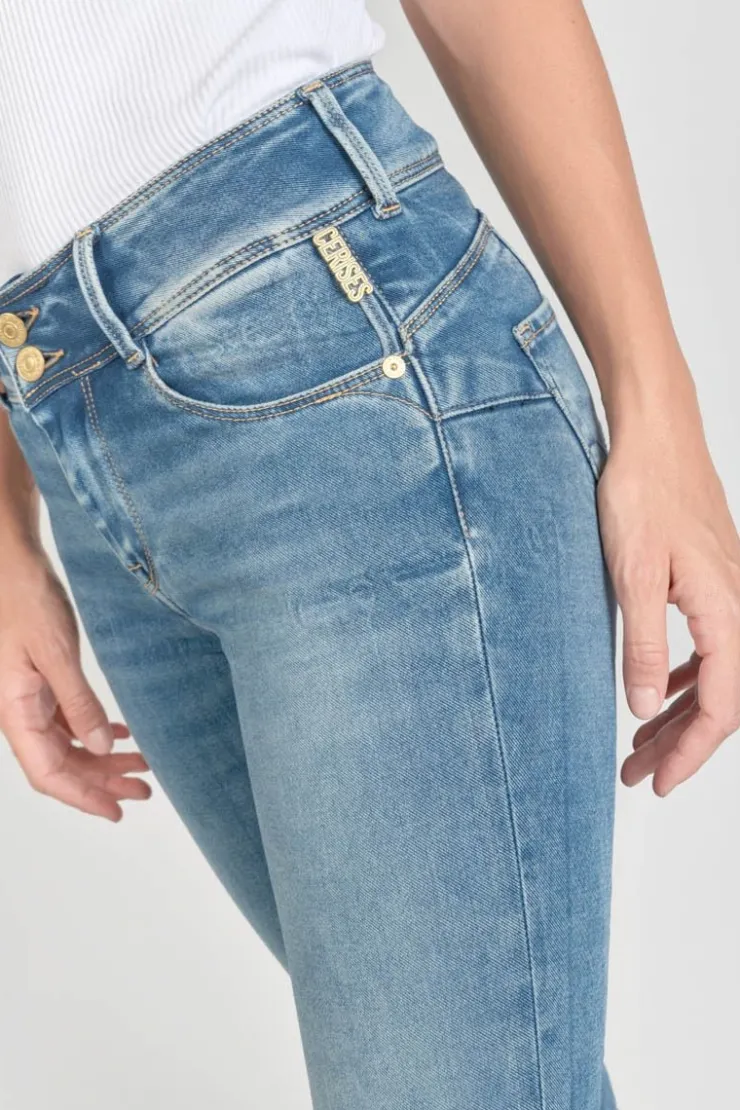Femme Le Temps des Cerises Coupe Slim-Luri Ultra Pulp Slim Taille Haute 7/8Eme Jeans Bleu N°4