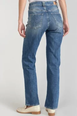Femme Le Temps des Cerises Coupe Regular-Luxe 400/19 Mom Taille Haute Jeans Destroy Bleu N°2