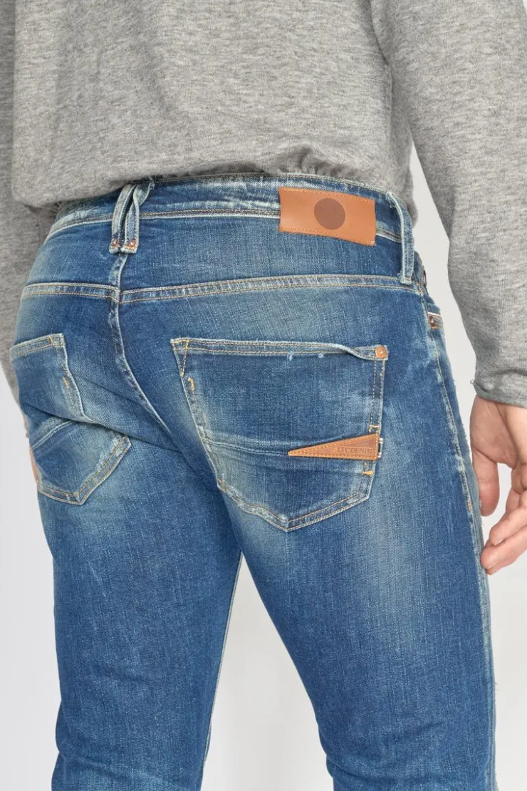 Homme Le Temps des Cerises Coupe Adjusted-Marvin 700/11 Adjusted Jeans Destroy Vintage Bleu N°2