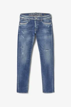 Homme Le Temps des Cerises Coupe Adjusted-Marvin 700/11 Adjusted Jeans Destroy Vintage Bleu N°2