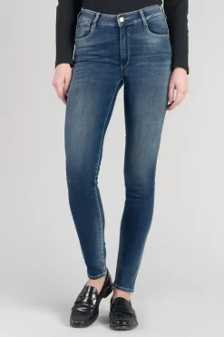 Femme Le Temps des Cerises Coupe Slim-Menars Pulp Slim Taille Haute Jeans Bleu N°3