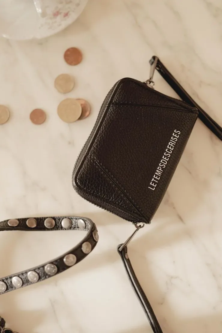 Femme Le Temps des Cerises Sacs & Portefeuilles-Mini Portefeuille Kelta Noir