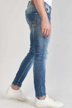 Homme Le Temps des Cerises Coupe Skinny-Mistral Power Skinny 7/8Eme Jeans Destroy Bleu N°3