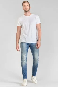 Homme Le Temps des Cerises Coupe Skinny-Mistral Power Skinny 7/8Eme Jeans Destroy Bleu N°3