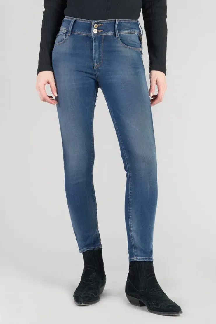 Femme Le Temps des Cerises Coupe Slim-Mood Ultra Pulp Slim 7/8Eme Jeans Bleu N°3