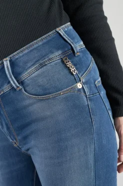 Femme Le Temps des Cerises Coupe Slim-Mood Ultra Pulp Slim 7/8Eme Jeans Bleu N°3