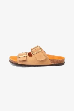 Femme Le Temps des Cerises Chaussures-Mules Cloutees Naomie Beige