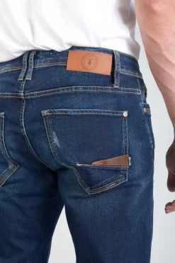 Homme Le Temps des Cerises Coupe Adjusted-Nicolay 700/11 Adjusted Jeans Destroy Bleu N°1