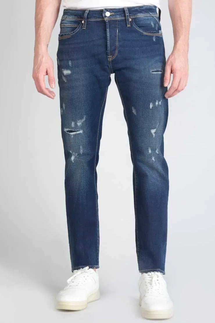 Homme Le Temps des Cerises Coupe Adjusted-Nicolay 700/11 Adjusted Jeans Destroy Bleu N°1