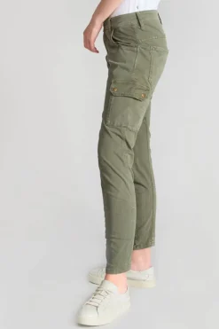 Femme Le Temps des Cerises Pantalons & Chinos-Pantalon Cargo 7/8 Eme Rivera Kaki
