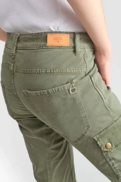 Femme Le Temps des Cerises Pantalons & Chinos-Pantalon Cargo 7/8 Eme Rivera Kaki