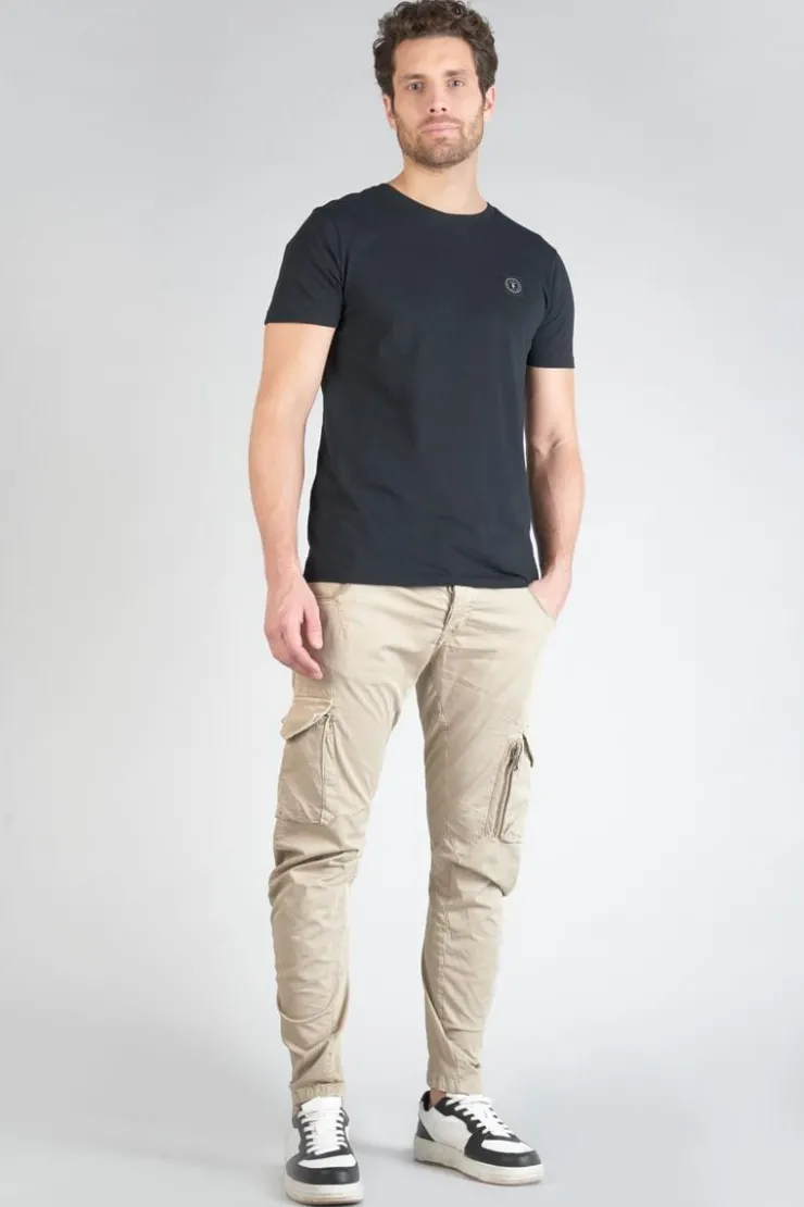 Homme Le Temps des Cerises Pantalons & Chinos-Pantalon Cargo Alban Beige