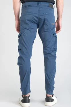 Homme Le Temps des Cerises Pantalons & Chinos-Pantalon Cargo Alban Bleu