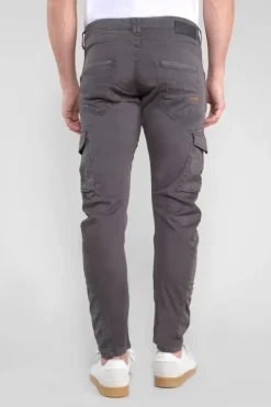 Homme Le Temps des Cerises Pantalons & Chinos-Pantalon Cargo Alban Gris