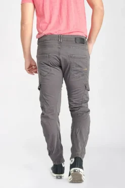 Homme Le Temps des Cerises Pantalons & Chinos-Pantalon Cargo Alban Gris