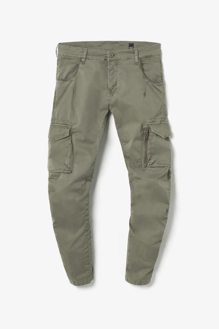 Homme Le Temps des Cerises Pantalons & Chinos-Pantalon Cargo Alban Kaki