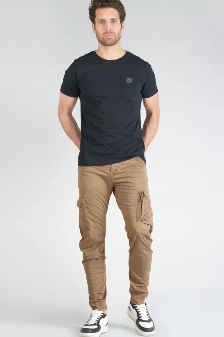 Homme Le Temps des Cerises Pantalons & Chinos-Pantalon Cargo Alban Marron