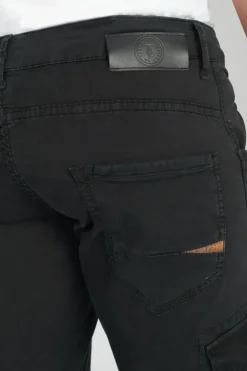 Homme Le Temps des Cerises Pantalons & Chinos-Pantalon Cargo Alban Noir