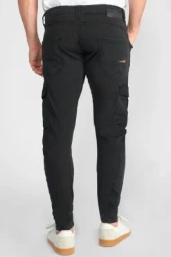 Homme Le Temps des Cerises Pantalons & Chinos-Pantalon Cargo Alban Noir