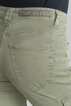 Femme Le Temps des Cerises Pantalons & Chinos-Pantalon Cargo Balard Kaki