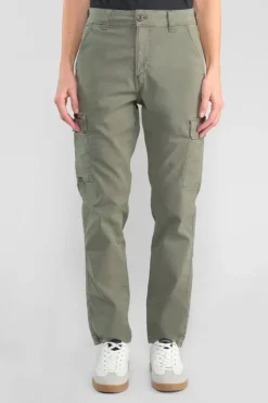 Femme Le Temps des Cerises Pantalons & Chinos-Pantalon Cargo Castellas Kaki